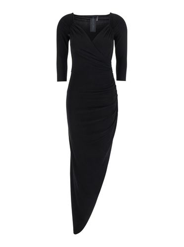 Dress With Draped Details And Bare Shoulders In Tech Fabric Woman - Norma Kamali - Modalova