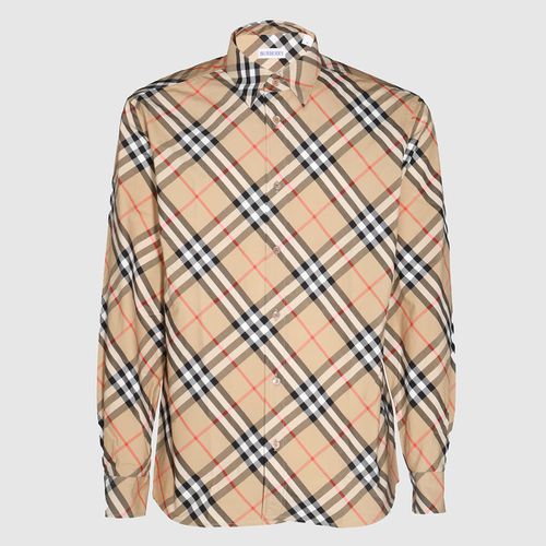 Burberry Beige Cotton Shirt - Burberry - Modalova