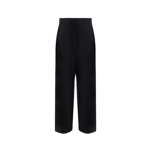 Ferragamo Silk And Linen Pants - Ferragamo - Modalova