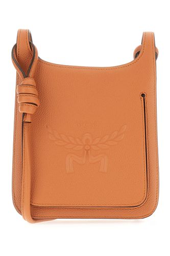 Caramel Leather Mini Himmel Crossbody Bag - MCM - Modalova