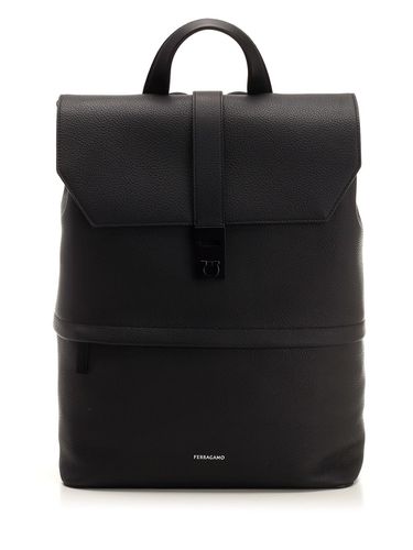 Ferragamo Leather Backpack - Ferragamo - Modalova