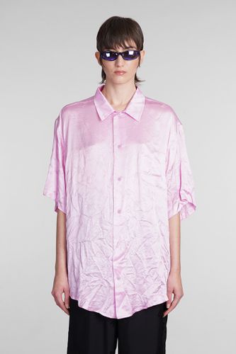 Balenciaga Shirt In Rose-pink Silk - Balenciaga - Modalova