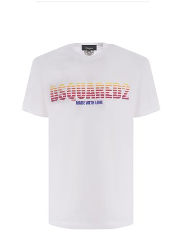 T-shirt made With Love Made Of Cotton - Dsquared2 - Modalova