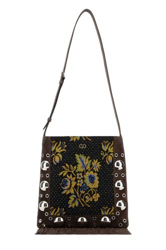 Nellcôte Jacquard Fringed Edge Shoulder Bag - Valentino Garavani - Modalova