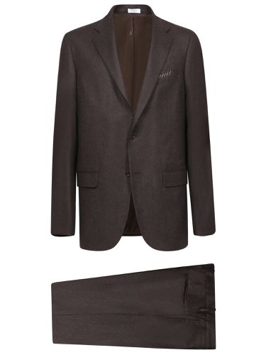 Boglioli Brown Flannel Suit - Boglioli - Modalova