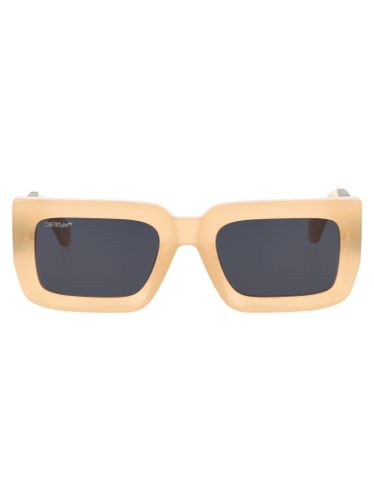 Boston Rectangular Frame Sunglasses - Off-White - Modalova