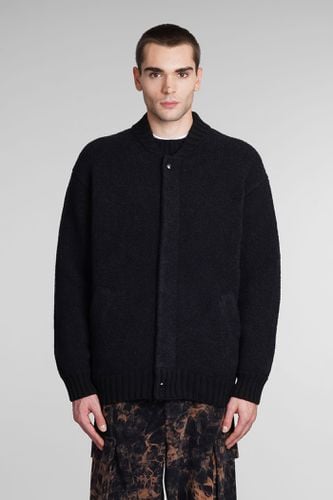 Laneus Casual Jacket In Black Wool - Laneus - Modalova