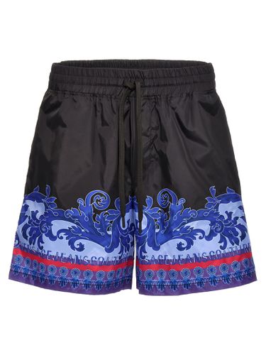 Print Nylon Bermuda Shorts - Versace Jeans Couture - Modalova