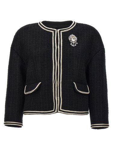 Interlocking G Pin Tweed Jacket - Gucci - Modalova
