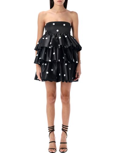 Satin Ruffled Mini Dress - Rotate by Birger Christensen - Modalova