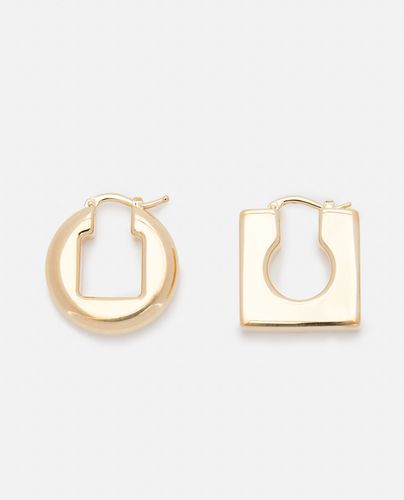 Les Boucles Rond Carre Brass Earrings - Jacquemus - Modalova