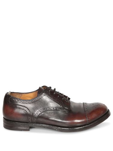 Coffee/dark Brown Derby Lace-up Shoes - Officine Creative - Modalova