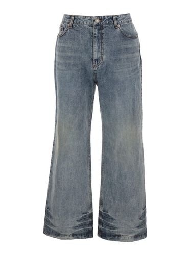 Juun. J Jeans With Belt Loops And Panelled Design In Denim Man - Juun.J - Modalova