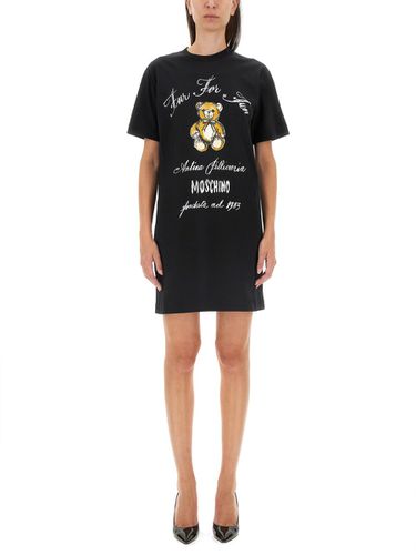 Moschino Dress With Logo - Moschino - Modalova