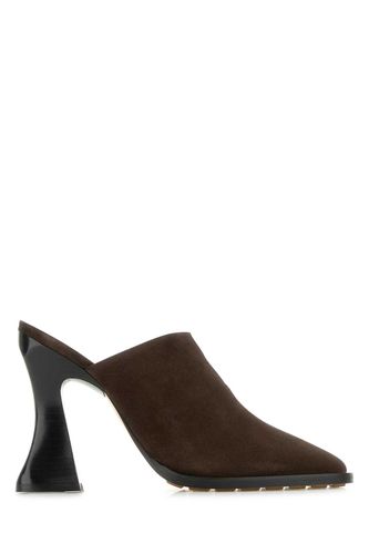 Brown Suede Cha-cha Mules - Bottega Veneta - Modalova