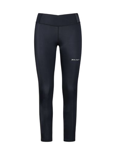 Leggings With Contrasting Side Bands - Palm Angels - Modalova
