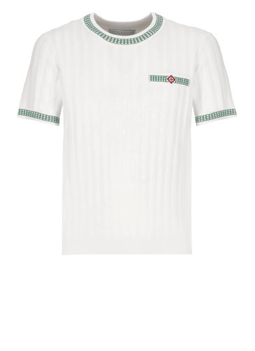 Casablanca Rib Effect T-shirt - Casablanca - Modalova