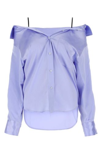 Powder Blue Satin Shirt - Alexander Wang - Modalova