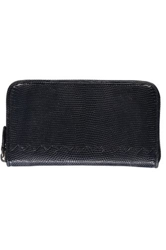 Leather Zip-around Wallet - Bottega Veneta - Modalova