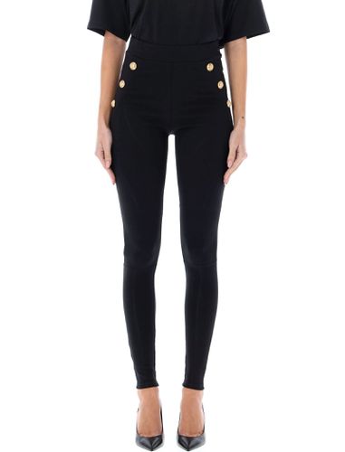 Knit Leggings With 6 Buttons - Balmain - Modalova