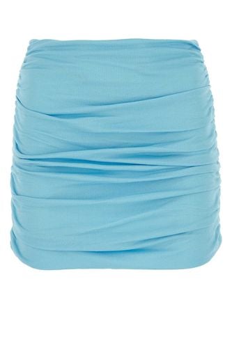 Light-blue Crepe Mini Skirt - Tory Burch - Modalova