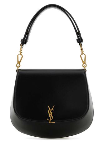 Black Leather Voltaire Handbag - Saint Laurent - Modalova