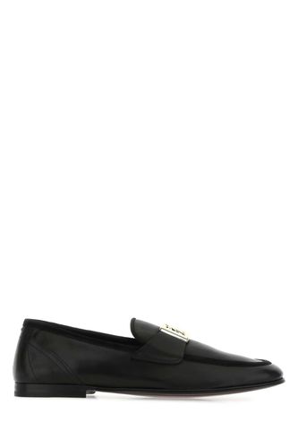 Black Leather Loafers - Dolce & Gabbana - Modalova