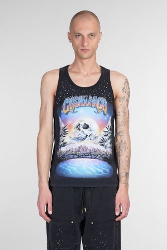 Casablanca Tank Top In Black Cotton - Casablanca - Modalova