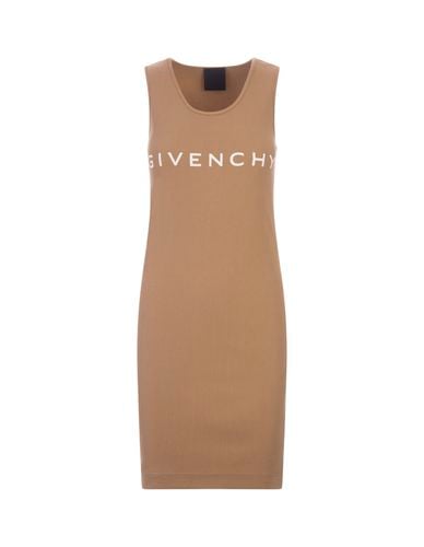 Paris Tank Top Dress In Beige Jersey - Givenchy - Modalova