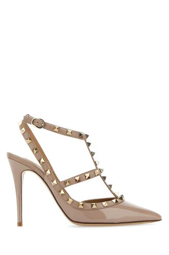 Light Pink Leather Rockstud Pumps - Valentino Garavani - Modalova