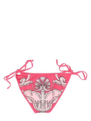 Double Face Print Bikini Bottom - Versace - Modalova