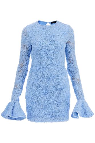 Skyway Blue Floral Mini Dress In Recycled Polyester - Rotate by Birger Christensen - Modalova