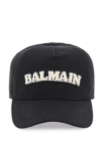 Balmain Terry Logo Baseball Cap - Balmain - Modalova