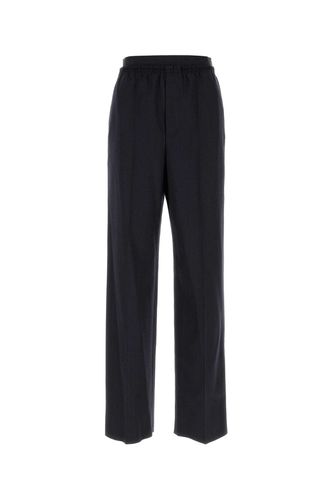 Midnight Wool Wide-leg Pant - Bottega Veneta - Modalova