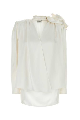 Magda Butrym White Satin Blouse - Magda Butrym - Modalova