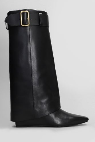 Frejya Low Heels Boots In Black Leather - Simkhai - Modalova