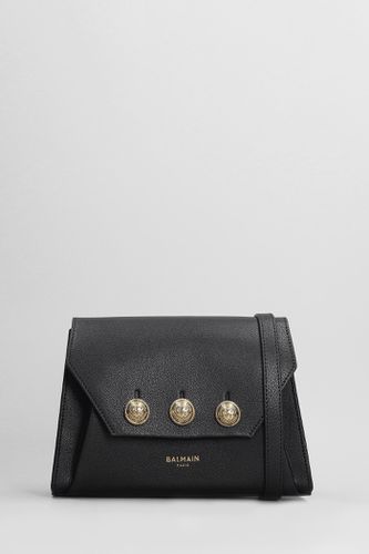 Embleme Flap Shoulder Bag In Leather - Balmain - Modalova