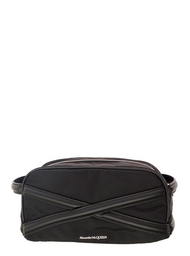 Beauty Case With Harness Detail In Fabric And Leather Man - Alexander McQueen - Modalova