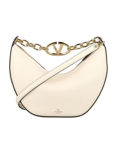 V Logo Small Hobo Bag - Valentino Garavani - Modalova