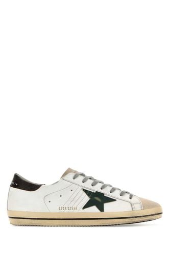 White Leather Superstar Classic Sneakers - Golden Goose - Modalova