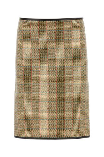 Multicolor Glencheck Skirt - Bottega Veneta - Modalova