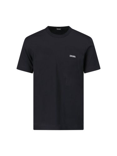 Zegna Logo T-shirt - Zegna - Modalova