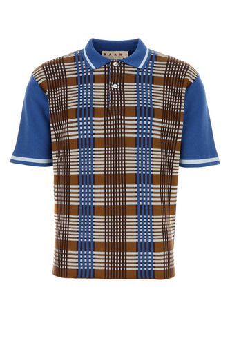 Marni Embroidered Cotton Polo Shirt - Marni - Modalova