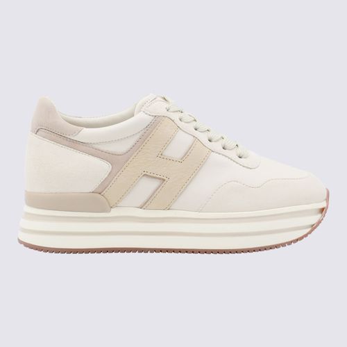 Hogan White Leather Sneakers - Hogan - Modalova