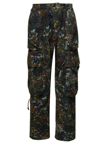 Multicolor Cargo Pants With Camo Print In Stretch Cotton Man - Dsquared2 - Modalova