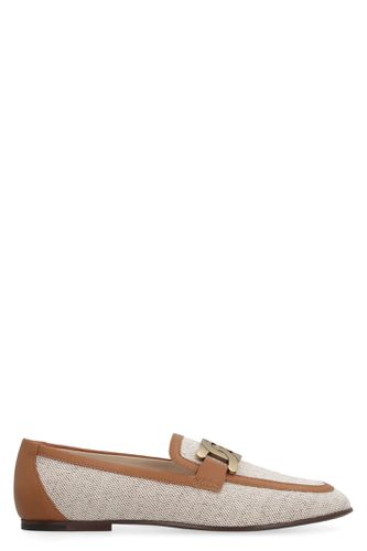 Kate Canvas And Leather Loafers - Tod's - Modalova