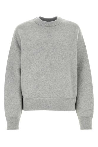 Melange Grey Cashmere Blend Sweater - Bottega Veneta - Modalova