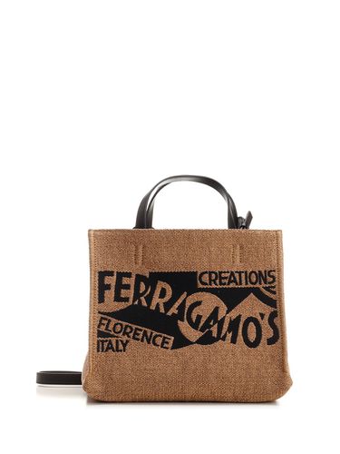 Ferragamo Small Tote Bag With Logo - Ferragamo - Modalova