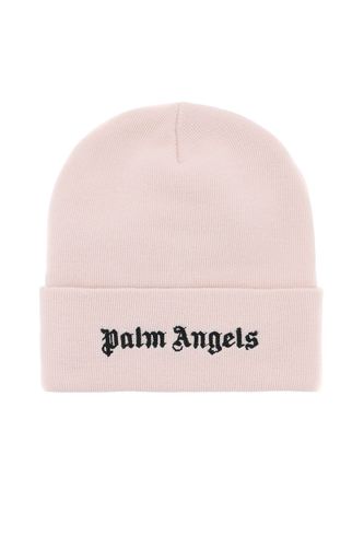 Embroidered Logo Beanie Hat - Palm Angels - Modalova