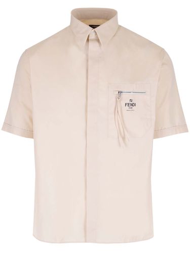 Fendi Logo Patch Shirt - Fendi - Modalova